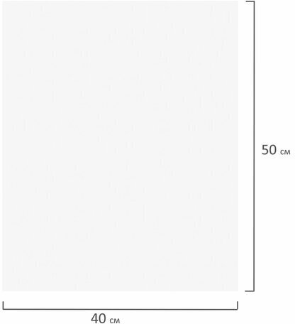 Холст на подрамнике BRAUBERG ART DEBUT, 40х50см, грунтованный, 100% хлопок, мелкое зерно, 191024