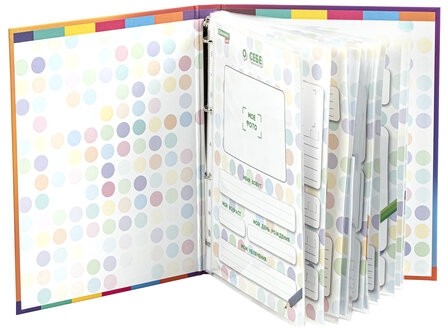 Папка-портфолио дошкольника "КОШЕЧКА", 4 кольца, 20 файлов, 10 вкладышей, 7БЦ матовая, BRAUBERG KIDS, 115237