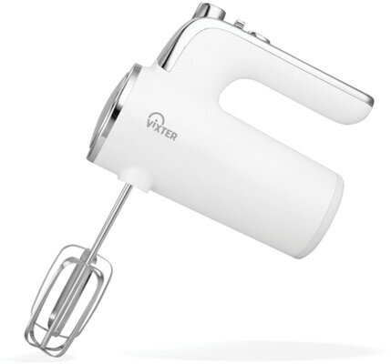 Миксер VIXTER VHM-3300, 700 Вт, 5 скоростей, 3 вида насадок, подставка, белый, 47840