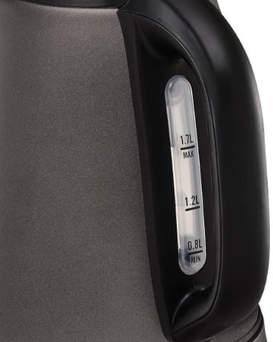 Чайник TEFAL KI270930, 1,7 л, 2400 Вт, закрытый нагревательный элемент, нержавеющая сталь, серый