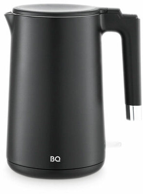 Чайник электрический с двойными стенками BQ (БИ-КЬЮ) KT1720P, 1,5 л, 2200 Вт, черный, 86198281