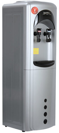 Кулер для воды AQUA WORK 16-LD/HLN, напольный, НАГРЕВ/ОХЛАЖДЕНИЕ ЭЛЕКТРОННОЕ, 2 крана, серебристый, 11366