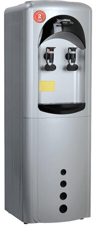 Кулер для воды AQUA WORK 16-LD/HLN, напольный, НАГРЕВ/ОХЛАЖДЕНИЕ ЭЛЕКТРОННОЕ, 2 крана, серебристый, 11366