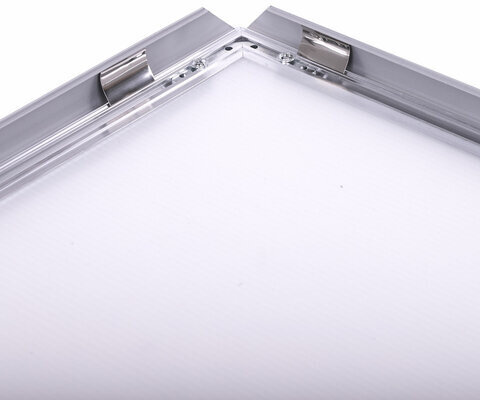 Рамка настенная с "клик"-профилем А3 (297х420 мм), алюминиевый профиль, BRAUBERG "Extra", 238221