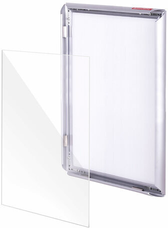 Рамка настенная с "клик"-профилем А3 (297х420 мм), алюминиевый профиль, BRAUBERG "Extra", 238221