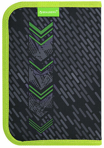 Пенал BRAUBERG, 1 отделение, 2 откидные планки, полиэстер, 21х14 см, "Gunsight", 271517