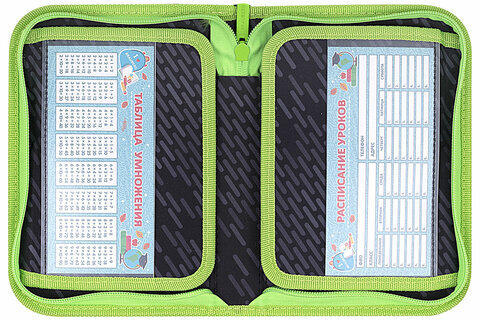 Пенал BRAUBERG, 1 отделение, 2 откидные планки, полиэстер, 21х14 см, "Gunsight", 271517