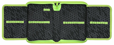 Пенал BRAUBERG, 1 отделение, 2 откидные планки, полиэстер, 21х14 см, "Gunsight", 271517