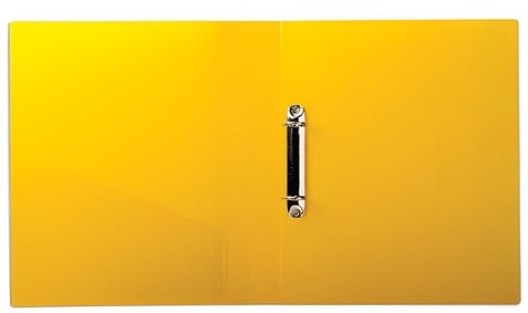 Папка на 2 кольцах BRAUBERG "Contract", 35 мм, желтая, до 270 листов, 0,9 мм, 221795