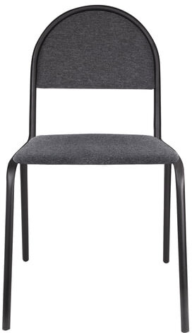 Стул для посетителей "Серна", черный каркас, ткань серая, СМ 7/22 Т-08