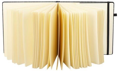 Скетчбук, слоновая кость 140 г/м2, 200х200 мм, 80 л., КОЖЗАМ, резинка, BRAUBERG ART CLASSIC, CROCO, черный, 116472