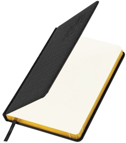 Ежедневник датированный 2026, А5, 138x213 мм, BRAUBERG "Comodo", под кожу, черный, 117049