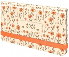 Еженедельник датированный 2026 с резинкой 171х93 мм, BRAUBERG, твердый, УФ-ЛАК, 64 л., &quot;Паттерн&quot;, 117354