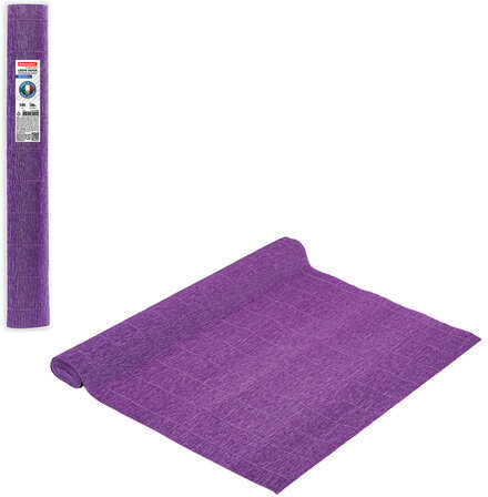 Бумага гофрированная/креповая (ИТАЛИЯ) 140 г/м2, 50х250 см, фиолетовая (993), BRAUBERG FIORE, 112588