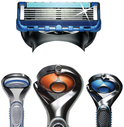 Сменные кассеты для бритья 4 шт., GILLETTE (Жиллет) "Fusion ProGlide", для мужчин