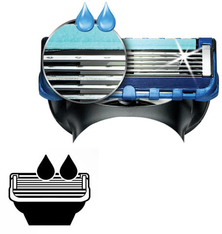 Сменные кассеты для бритья 4 шт., GILLETTE (Жиллет) "Fusion ProGlide", для мужчин