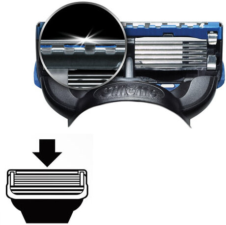 Сменные кассеты для бритья 4 шт., GILLETTE (Жиллет) "Fusion ProGlide", для мужчин