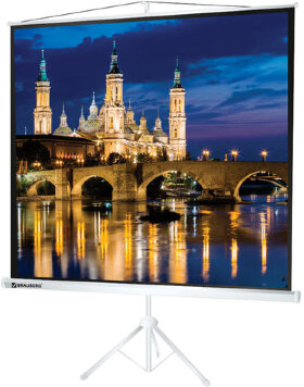 Экран проекционный на треноге (200х200 см), матовый, 1:1, BRAUBERG &quot;TRIPOD&quot;, 236731