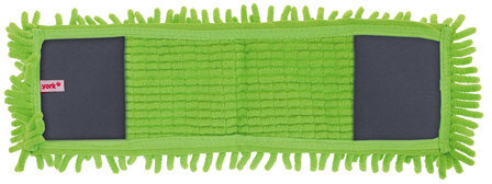 Насадка МОП плоская для швабры/держателя 40 см, карманы (ТИП К), ворсистая микрофибра, ворс 2 см, YORK "Salsa", 81310