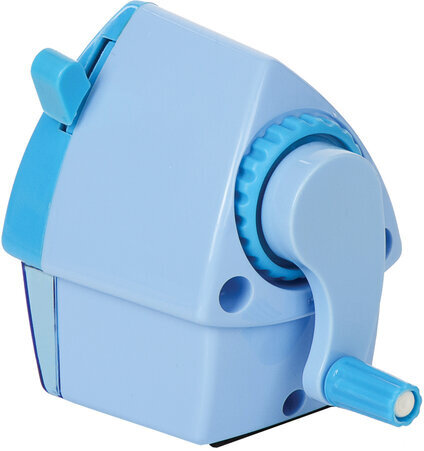 Точилка механическая ПИФАГОР "Домик гнома", металлический механизм, корпус голубой, 270425