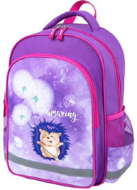 Рюкзак ПИФАГОР SCHOOL для начальной школы, &quot;Hedgehog&quot;, 38x28х14 см, 270655