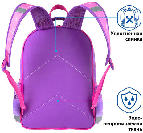 Рюкзак ПИФАГОР SCHOOL для начальной школы, "Hedgehog", 38x28х14 см, 270655