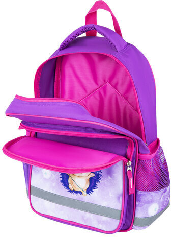 Рюкзак ПИФАГОР SCHOOL для начальной школы, "Hedgehog", 38x28х14 см, 270655