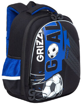Ранец GRIZZLY анатомическая спинка, c бейджем, для мальчиков, &quot;FOOTBALL&quot;, 36х28х20 см, RAz-287-6/2