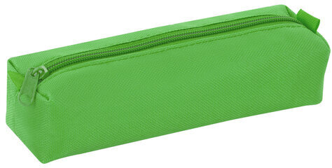 Пенал-тубус ПИФАГОР на молнии, ткань, зеленый, 22х5 см, 272258