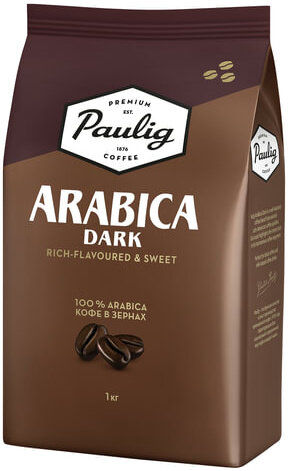 Кофе в зернах PAULIG (Паулиг) "Arabica DARK", натуральный, 1000 г, вакуумная упаковка, 16608