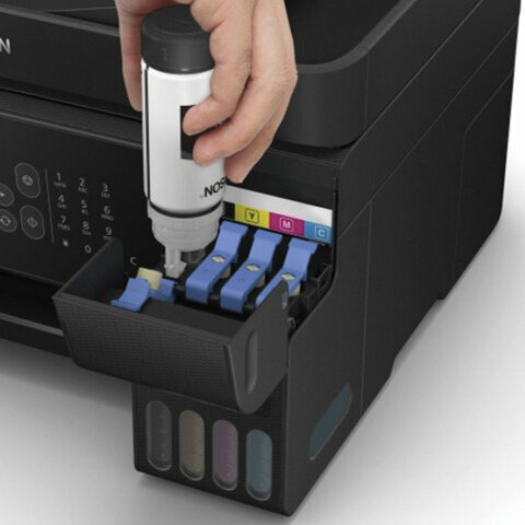 МФУ струйное EPSON L5190 "4 в 1" А4, 33 стр./мин (ч/б), 15 стр./мин (цвет.), 5760х1440, АПД, Wi-Fi, сетевая карта, C11CG85405