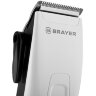 Машинка для стрижки волос BRAYER BR3430, 15 Вт, 4 насадки, сеть, белая