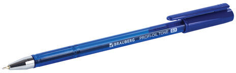 Ручка шариковая масляная BRAUBERG "PROFI-OIL TONE", СИНЯЯ, узел 0,7 мм, линия письма 0,35 мм, 143459