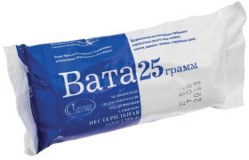 Вата хирургическая нестерильная ЕМЕЛЬЯНЪ САВОСТИНЪ 25 г