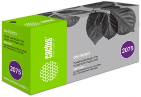 Картридж лазерный CACTUS (CS-TN2075) для BROTHER HL-2030R/MFC-7420/FAX-2825, ресурс 2500 страниц