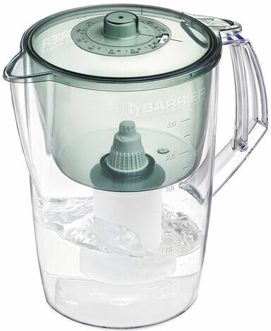 Кувшин-фильтр для очистки воды БАРЬЕР "Норма", 3,6 л, со сменной кассетой, малахит, В042Р00