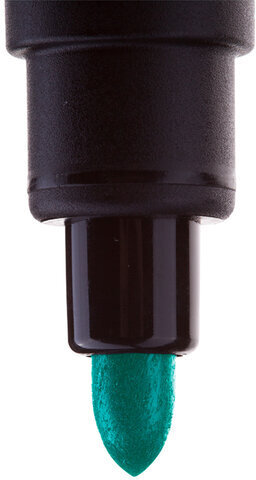 Маркер перманентный CENTROPEN 8566, ЗЕЛЕНЫЙ, круглый наконечник, 2,5 мм, 5 8566 0110