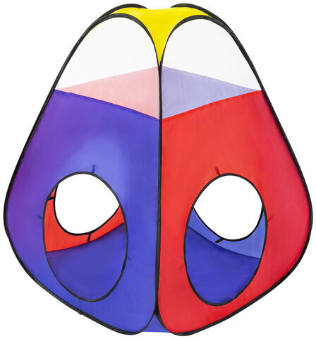 Детская игровая палатка-лабиринт с 2 тоннелями и кубом, 4 в 1, в сумке, BRAUBERG KIDS, 665171