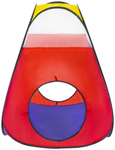 Детская игровая палатка-лабиринт с 2 тоннелями и кубом, 4 в 1, в сумке, BRAUBERG KIDS, 665171