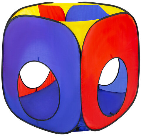 Детская игровая палатка-лабиринт с 2 тоннелями и кубом, 4 в 1, в сумке, BRAUBERG KIDS, 665171