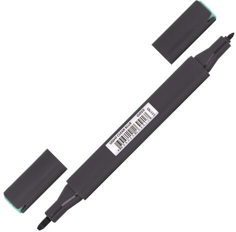 Маркер для скетчинга двусторонний 1 мм - 6 мм BRAUBERG ART CLASSIC, СВЕТЛО-ГОЛУБОЙ (G025), 151783