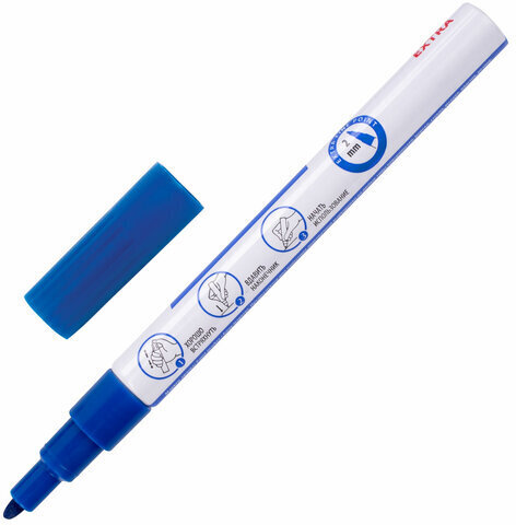 Маркер-краска лаковый EXTRA (paint marker) 2 мм, НАБОР 7 цветов, УСИЛЕННАЯ НИТРО-ОСНОВА, BRAUBERG, 151996