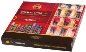 Пастель мягкая художественная KOH-I-NOOR &quot;Toison D'or&quot;, 24 цвета, круглое сечение, 8514024005KS