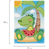 Набор для творчества "Сверкающая мозаика из мягкого пластика", "Крокодил", 21х29 см, ЮНЛАНДИЯ, 662366