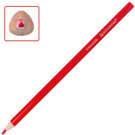 Карандаши цветные BRAUBERG PREMIUM, 24 цвета, трехгранные, грифель мягкий 3,3 мм, 181653