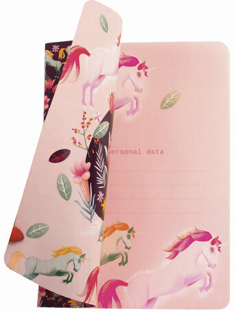 Тетрадь 40 л. в клетку обложка SoftTouch, бежевая бумага 70 г/м2, сшивка, А5 (147х210 мм), ЕДИНОРОГИ, BRAUBERG, 403782