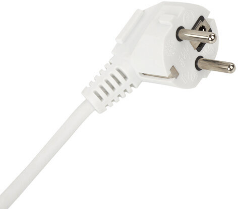 Удлинитель сетевой SONNEN U-135GS, 3 розетки, c заземлением, выключатель, 10 А, 5 м, белый, 511435