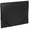 Папка на резинках BRAUBERG "Contract", черная, до 300 листов, 0,5 мм, бизнес-класс, 221796