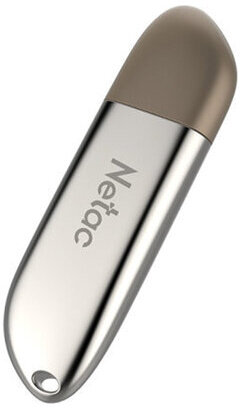 Флеш-диск 16 GB NETAC U352, USB 2.0, металлический корпус, серебристый, NT03U352N-016G-20PN