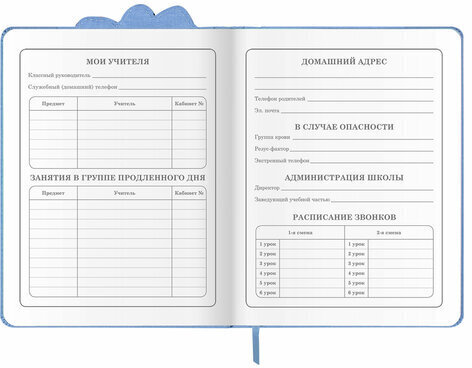 Дневник 1-4 класс 48 л., кожзам (твердая с поролоном), фигурный край, ЮНЛАНДИЯ, "КОТЕНОК", 105949
